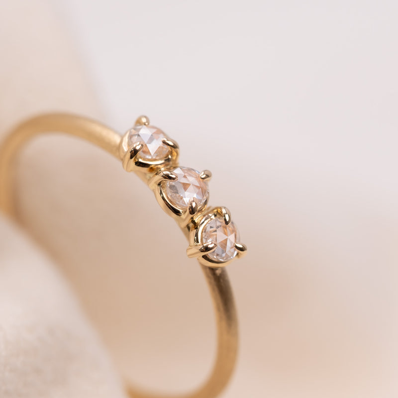 Dewdrop Diamond Ring – Trio