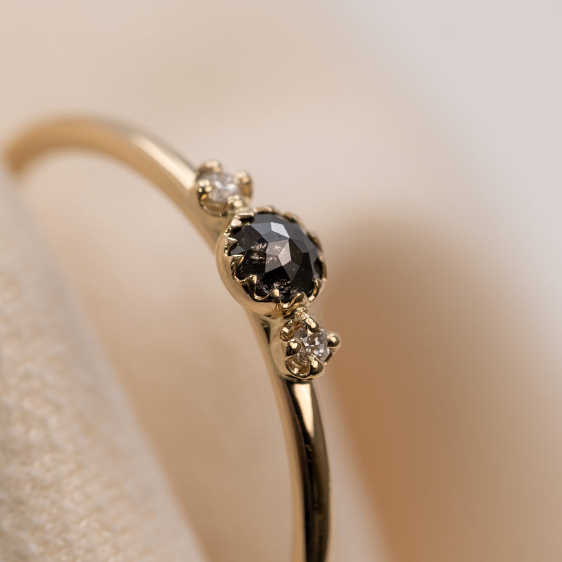 Littlest Bouquet Black Diamond Ring