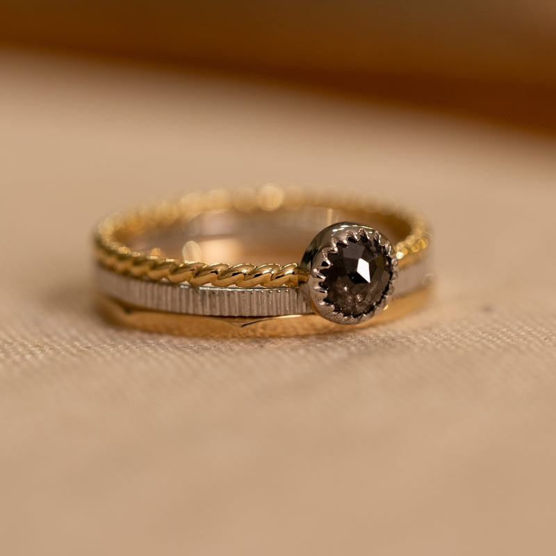 願い事のリング 18K+Platinum