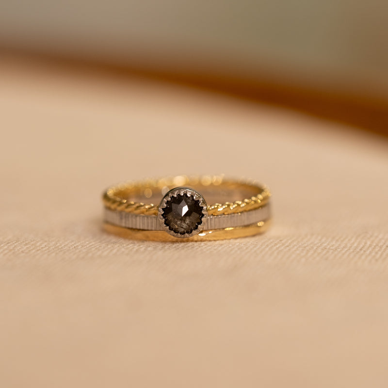 願い事のリング 18K+Platinum