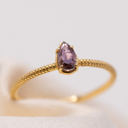 Lavender Diamond Ring