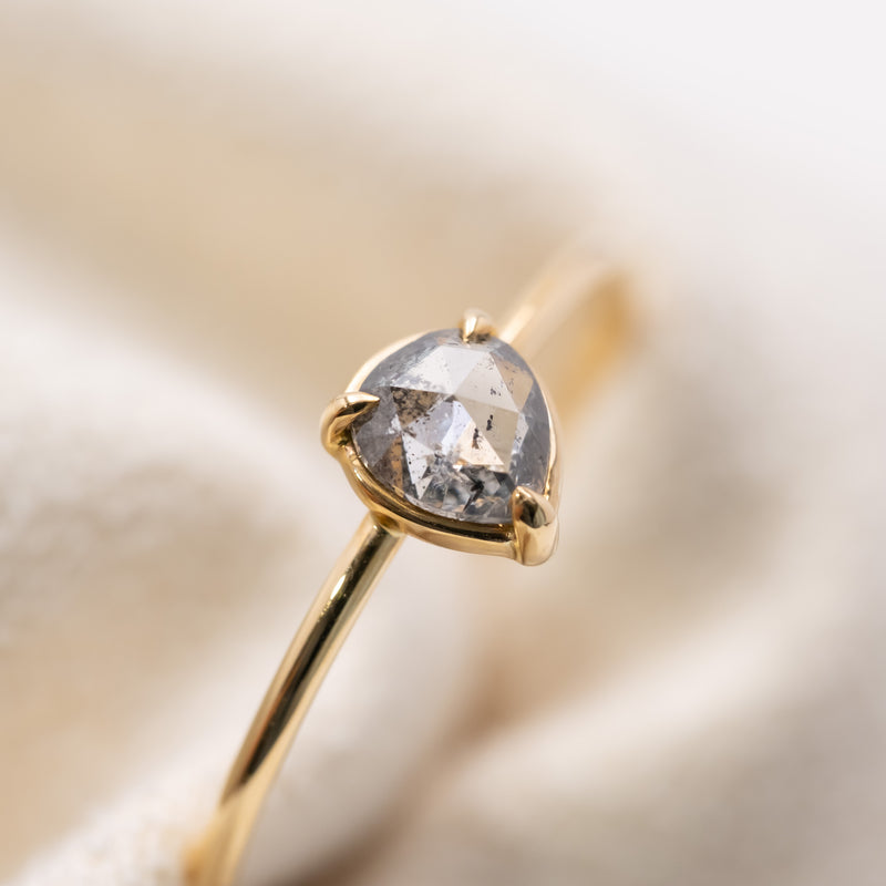 Stella drop diamond ring