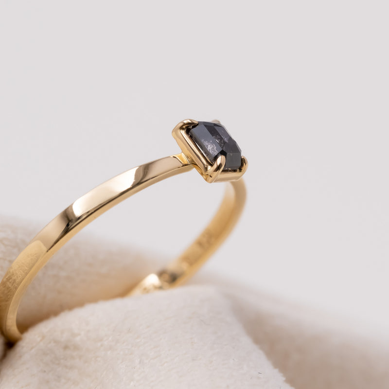 Black Butterfly Diamond Ring