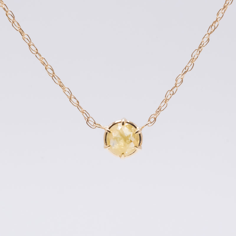 Sunshine Yellow Diamond Necklace