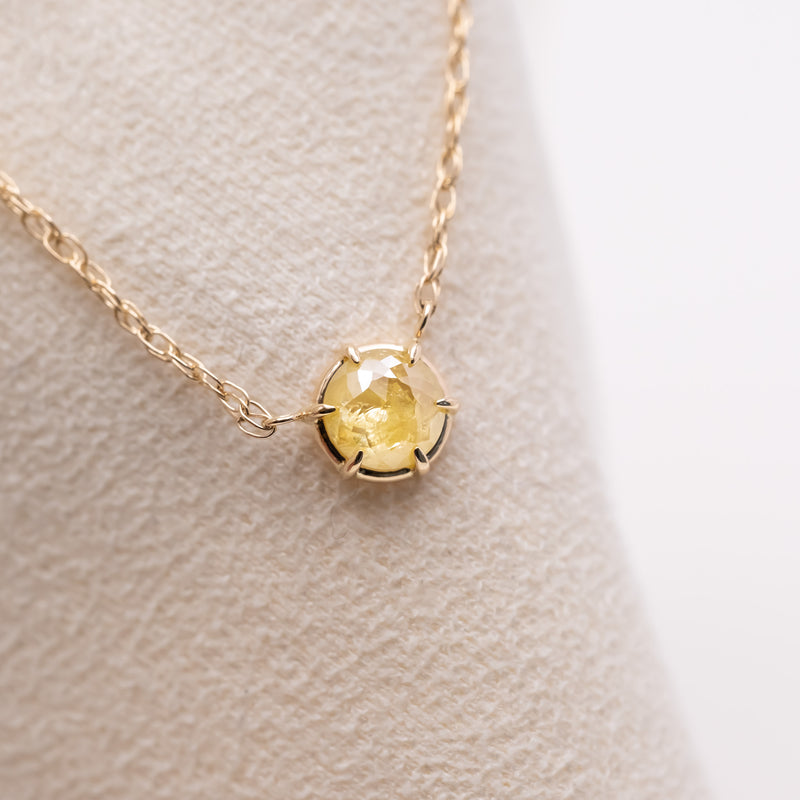 Sunshine Yellow Diamond Necklace