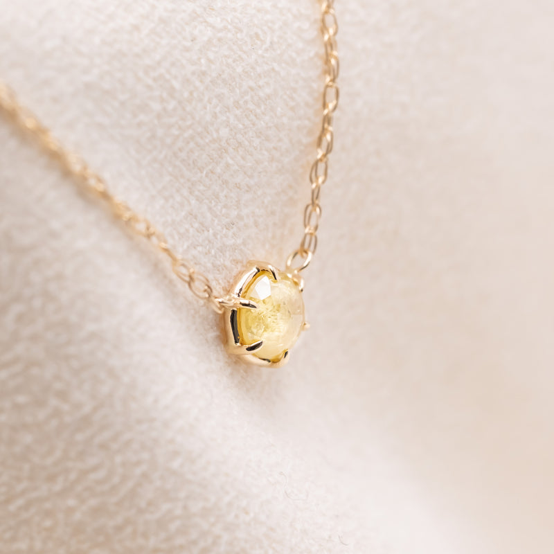 Sunshine Yellow Diamond Necklace