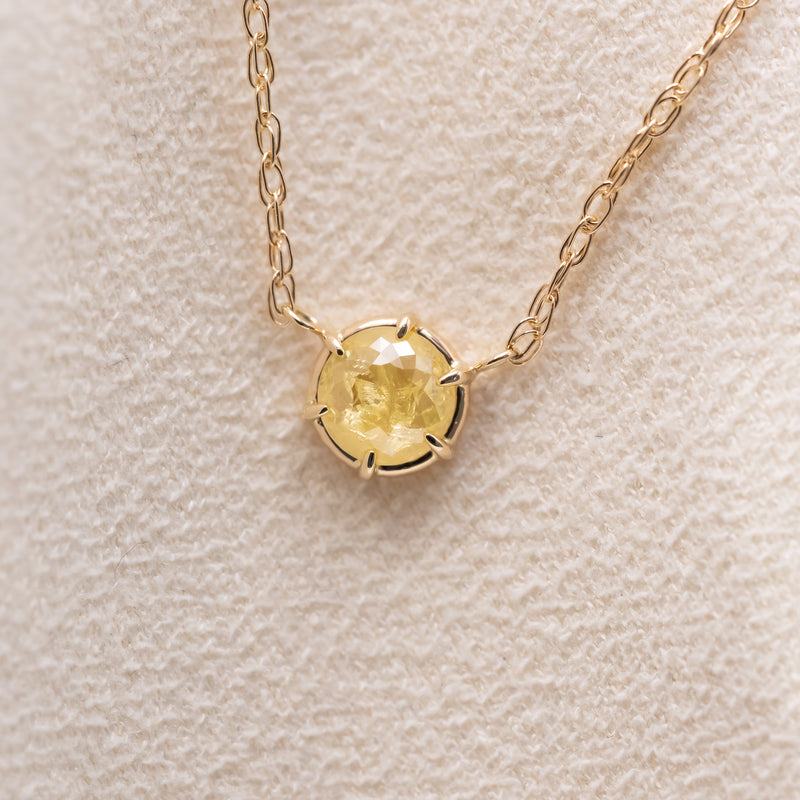 Sunshine Yellow Diamond Necklace