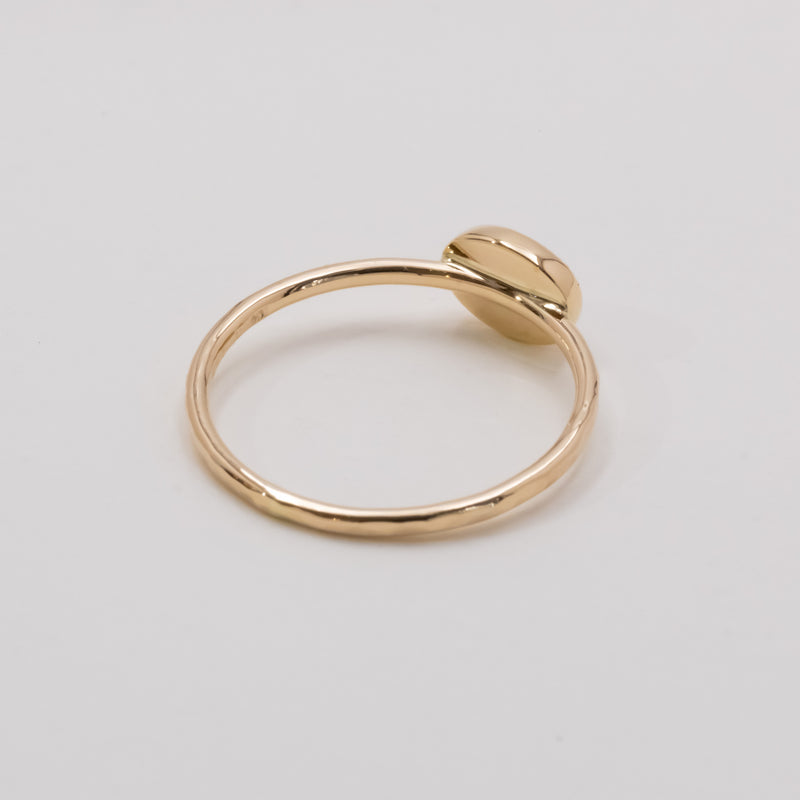 Milk tea beige diamond Ring