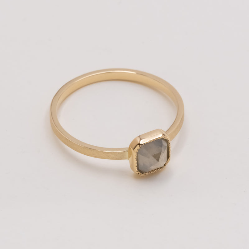 Fog Grey Diamond Ring