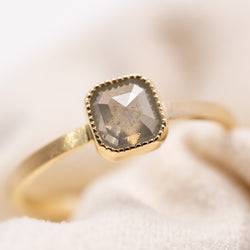 Fog Grey Diamond Ring