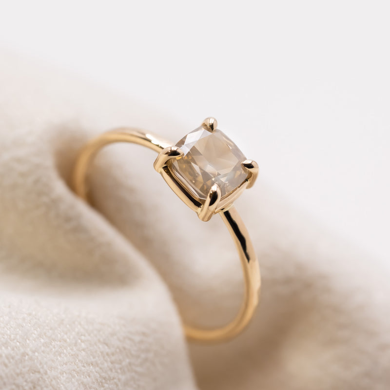 Champagne grey Diamond ring