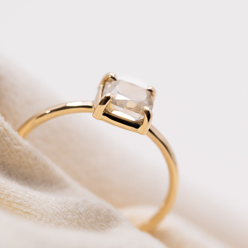 Champagne grey Diamond ring