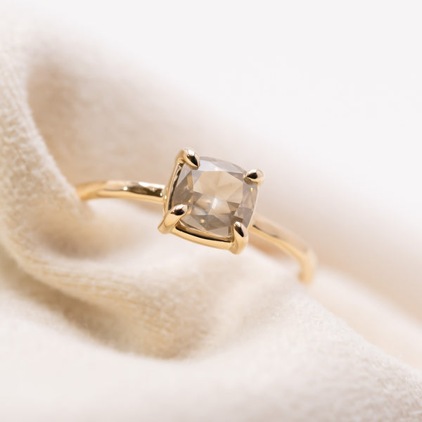 Champagne grey Diamond ring