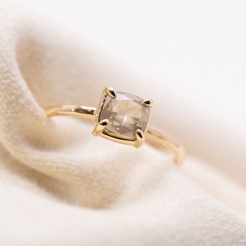 Champagne grey Diamond ring