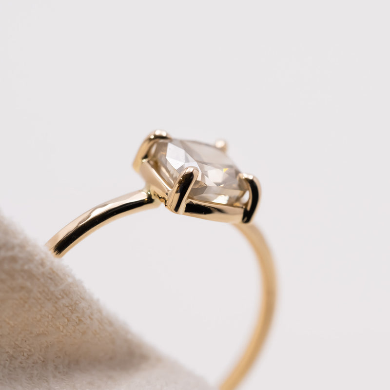 Champagne grey Diamond ring