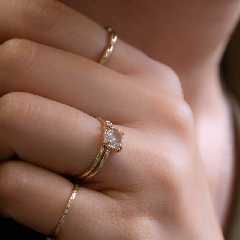 Champagne grey Diamond ring