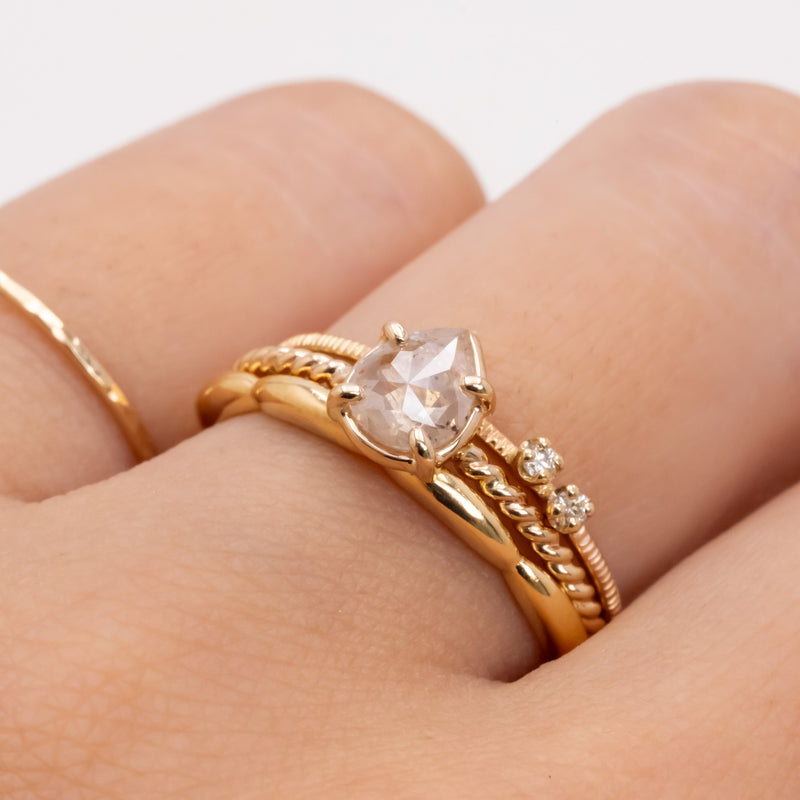 Twilight Petal Diamond Ring