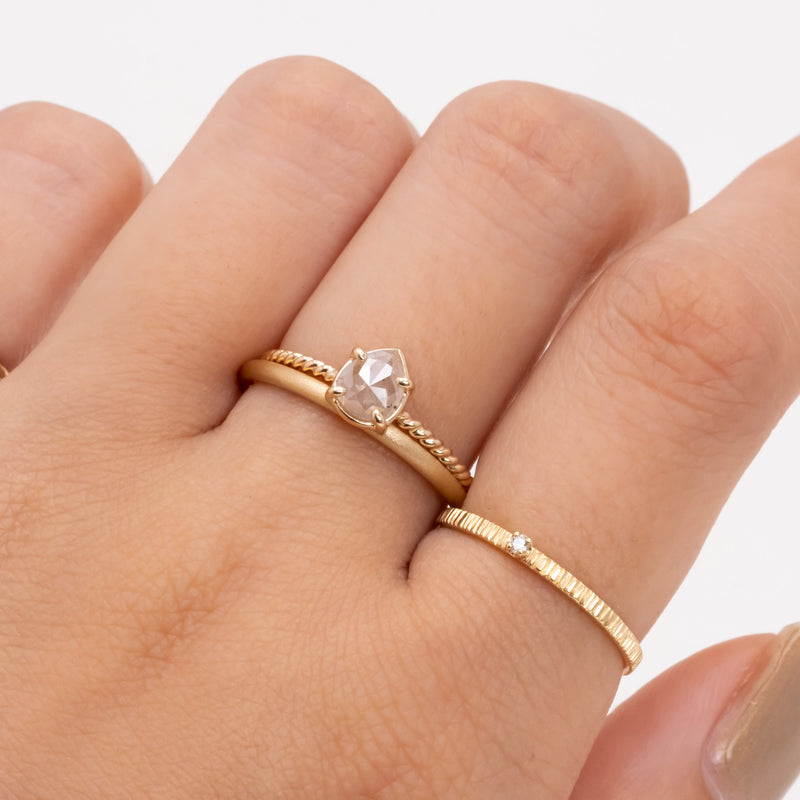 Twilight Petal Diamond Ring