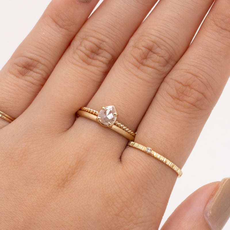 Twilight Petal Diamond Ring