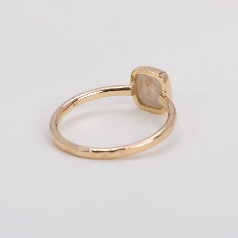 Peach Sand Diamond Ring
