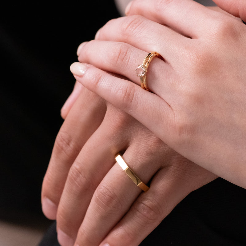 Faceted Stacking Ring 3mm