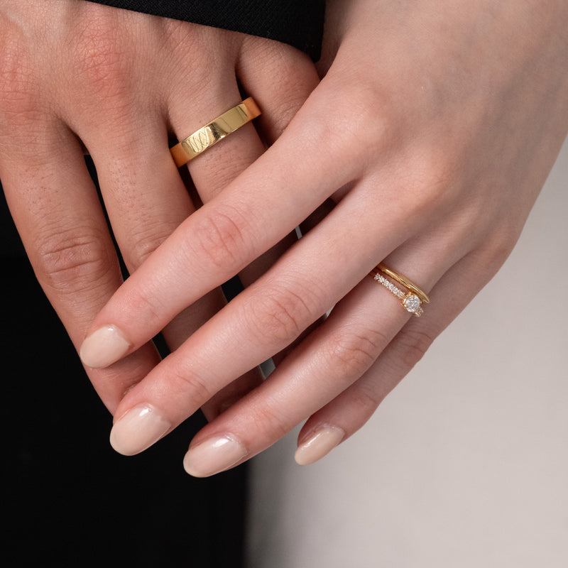Blossom diamond ring