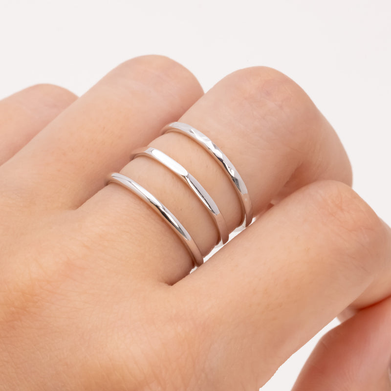 Faceted Stacking Ring 1.5mm