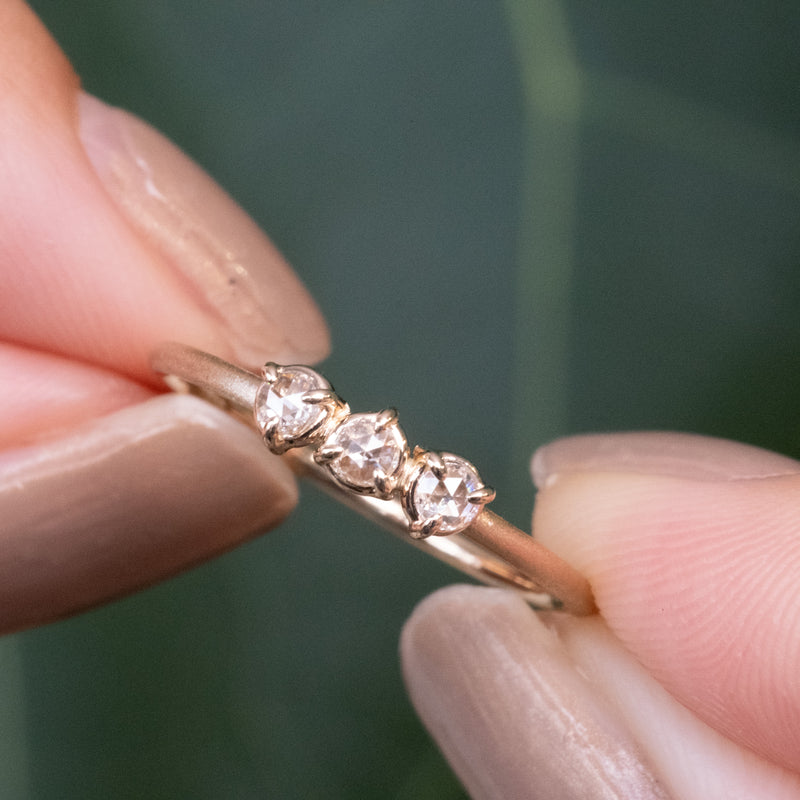 Dewdrop Diamond Ring – Trio