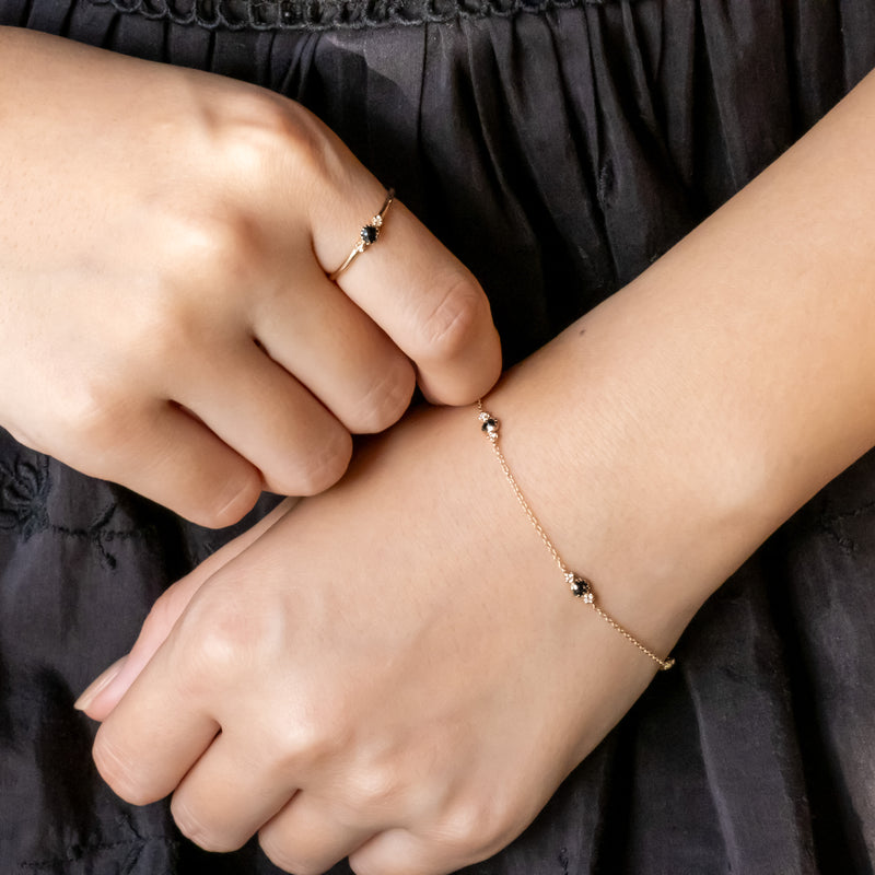 Littlest Bouquet Black Diamond Ring