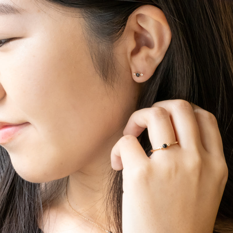 Littlest Bouquet Black Diamond Ring