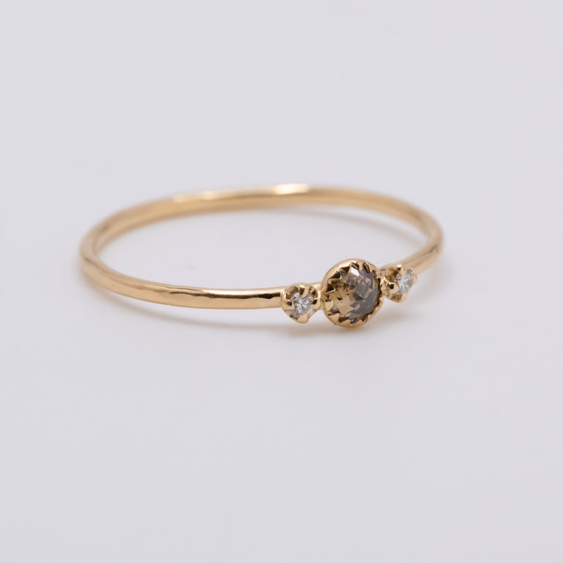 Littlest bouquet diamond ring dahlia
