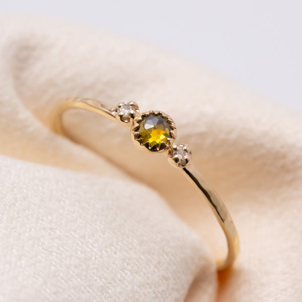 Littlest bouquet diamond ring forest