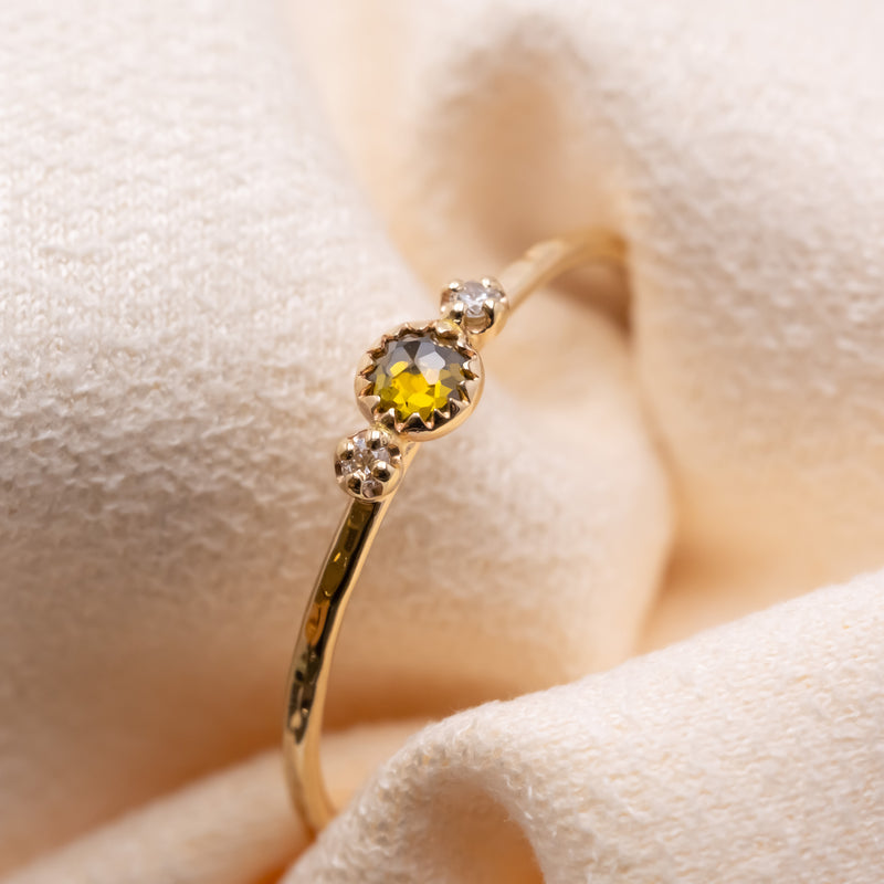 Littlest bouquet diamond ring forest