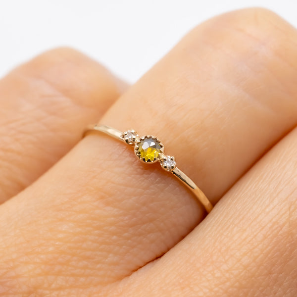 Littlest bouquet diamond ring forest