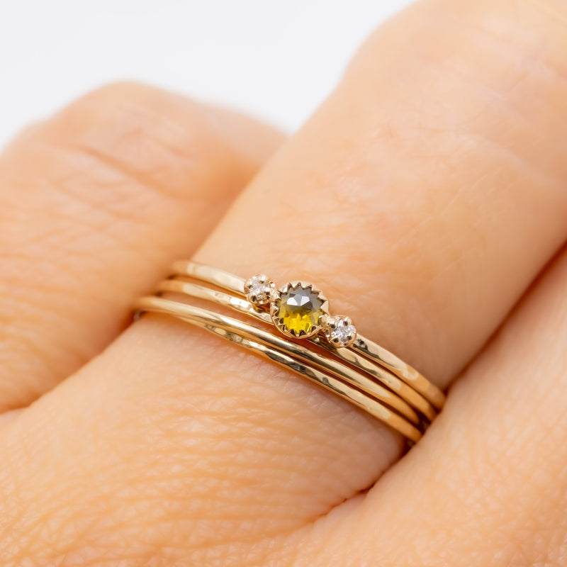Littlest bouquet diamond ring forest