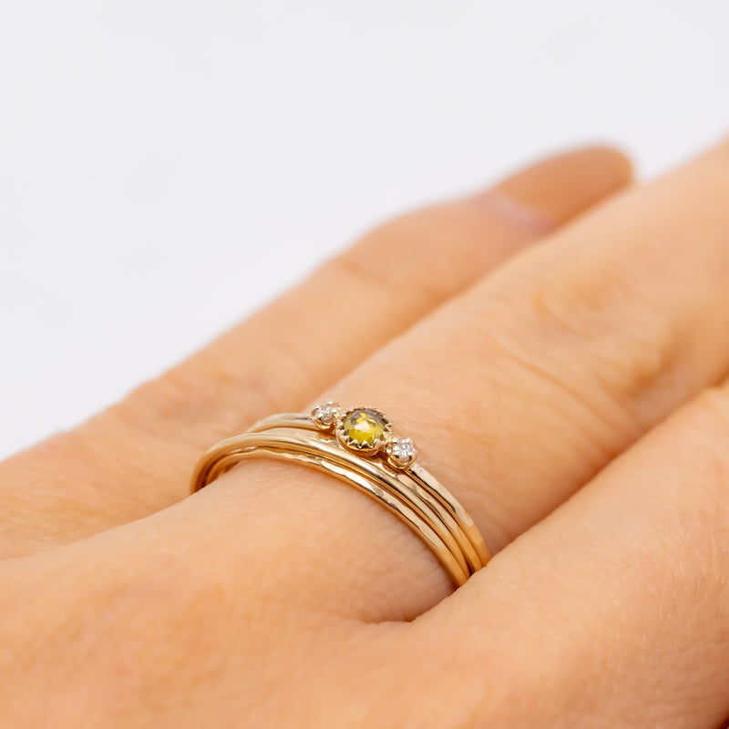 Littlest bouquet diamond ring forest