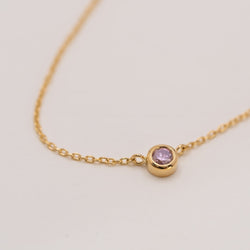 Pink Diamond Dew Necklace