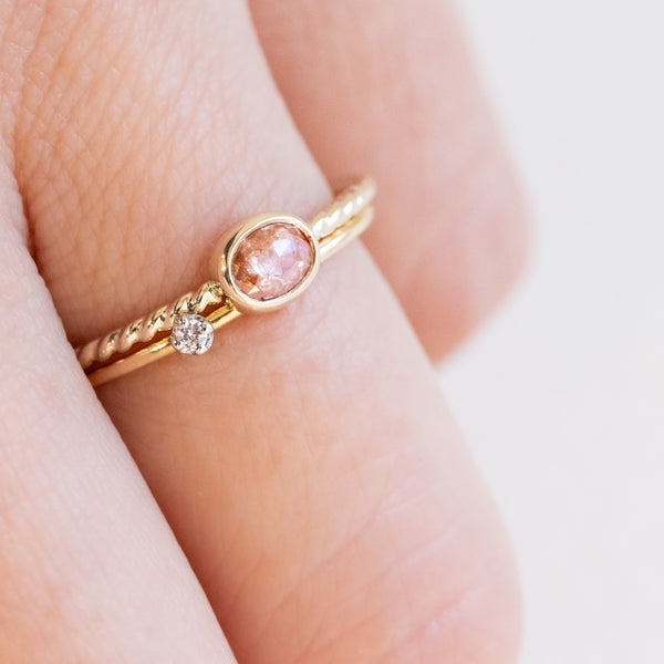 Strawberry diamond ring