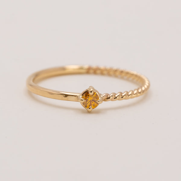 つぼみのHarmony ring orange diamond
