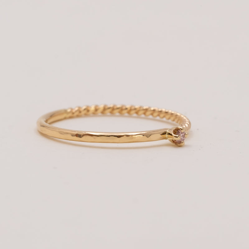 つぼみのHarmony ring pink diamond