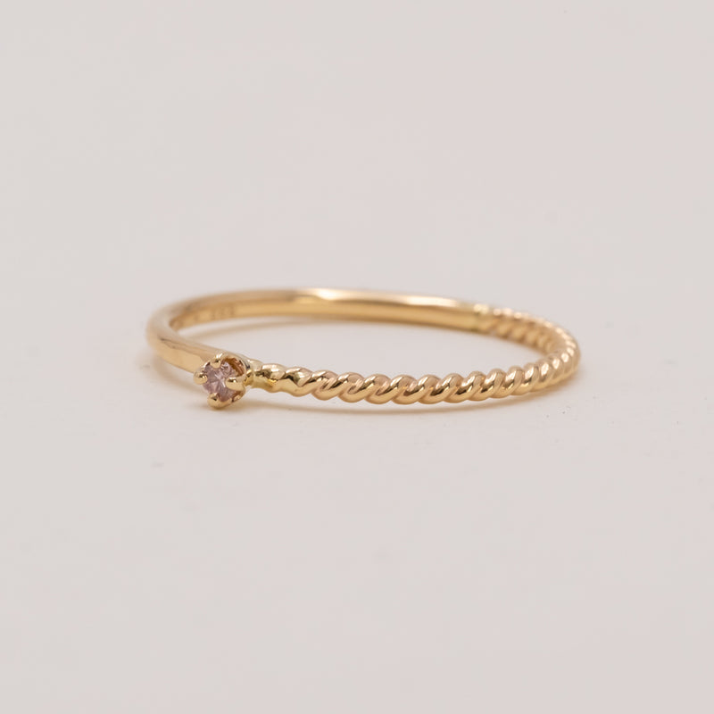 つぼみのHarmony ring pink diamond