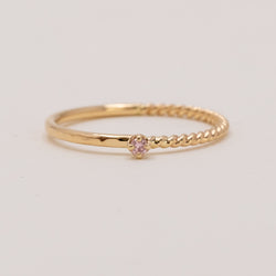 つぼみのHarmony ring pink diamond