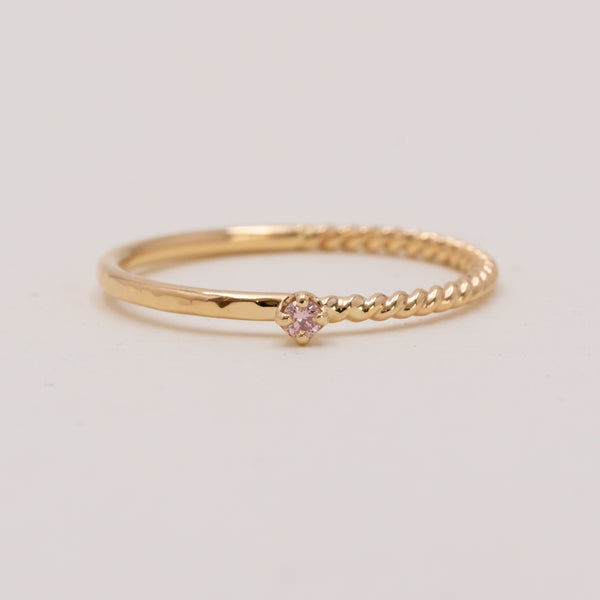 つぼみのHarmony ring pink diamond