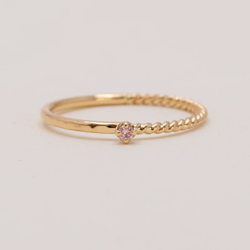 つぼみのHarmony ring pink diamond