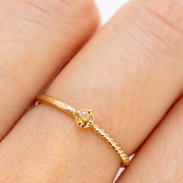 つぼみのHarmony ring orange diamond