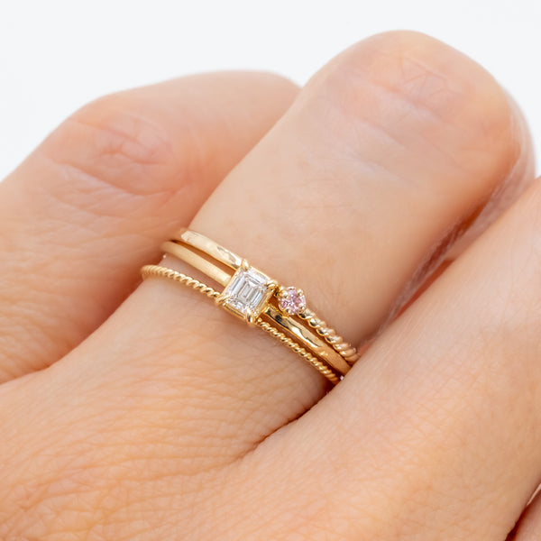 つぼみのHarmony ring pink diamond