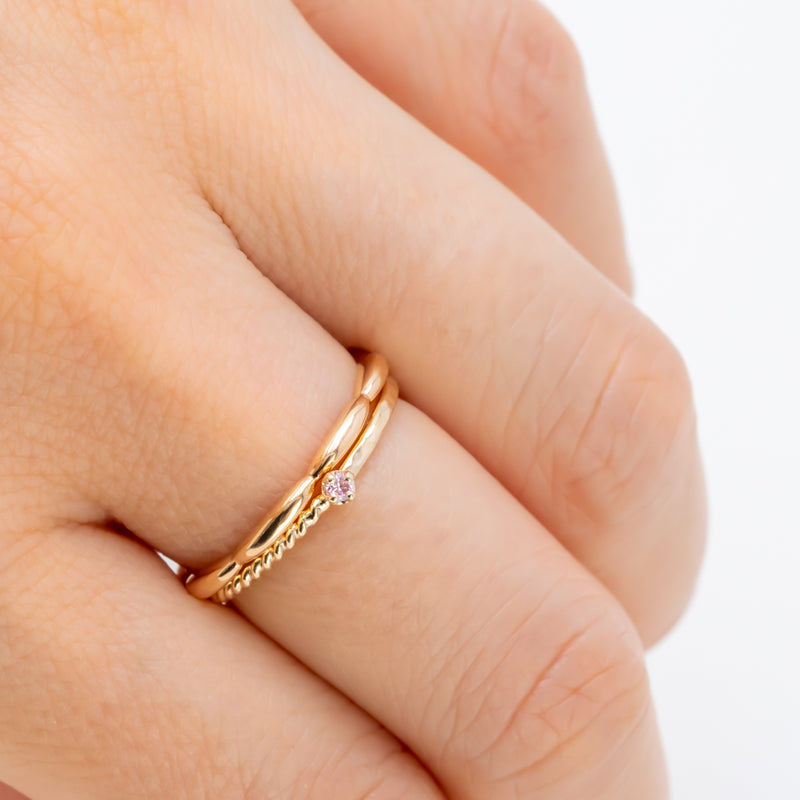 つぼみのHarmony ring pink diamond