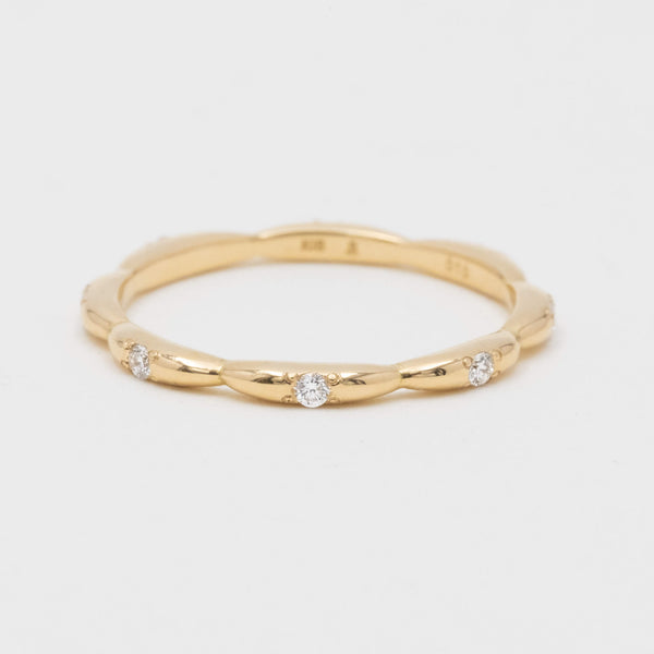 Limited Eternity Ripple Ring Gold