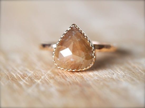 Walnut Diamond Ring