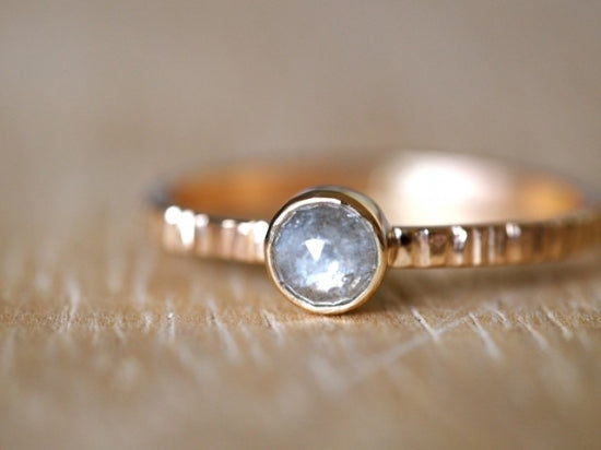 Baby Moon Diamond Ring